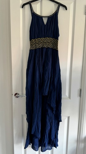 Greek royal blue waist detail - royal,