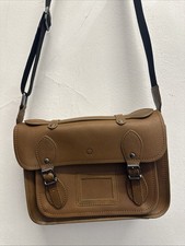 Yoshi Brown Leather Crossbody Satchel Messenger Bag Black Strap t4051 G