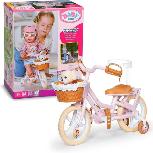 Baby born bike with lucky - baby,