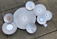 Silver effect circle - silver, art