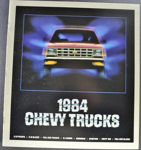 1984 chevrolet truck brochure - chevrolet,