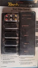 Video Audio Spliter Signal Scart Control Sender Push Button Camcorder TV Sky Etc