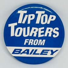Bailey Caravans Tip Top Tourers Vintage Promo Large 3" Pin Badge Touring Caravan