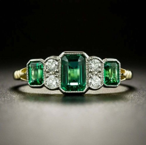 Art deco ring - deco, ct