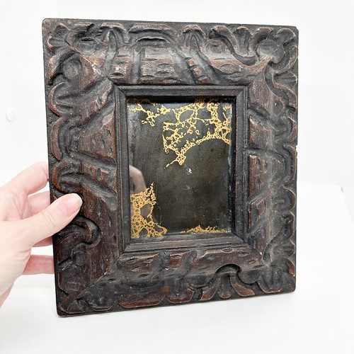 Vtg chalkware carved wood - vtg,