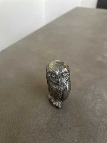Vintage miniature owl - ,, heavy