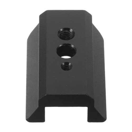 Black aluminum dovetail - aluminum, plate