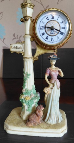 Clock figurine - clock,