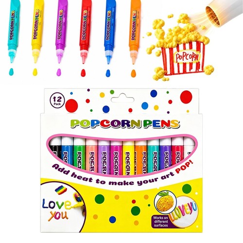 12pcs magic popcorn pens diy - pens,