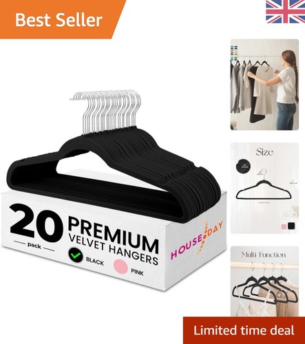 Luxury velvet hangers pack - velvet, 20