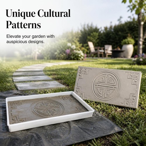 Concrete path plastic paving - plastic,