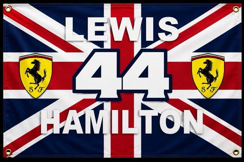 Lewis hamilton flag 5x3 - hamilton,