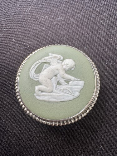 Sterling silver green wedgwood - silver,