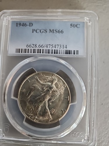 1946 walking liberty 50c - walking,