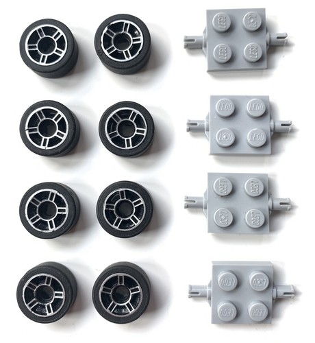 Lego wheels tyres axles - 8,