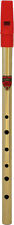 Brass Irish Penny Folk GENERATION TIN WHISTLE in Key of D, unpackaged edition