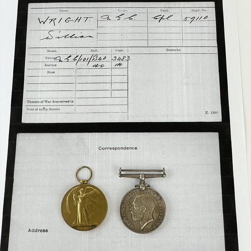Ww1 medal pair british - british, &