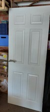 Premdor 1981 x 762mm White Solid Internal Door 6Panel with handles & hinges