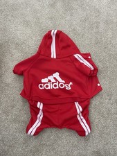 Adidog Pet Dog Hoodie Winter Casual Coat In Red