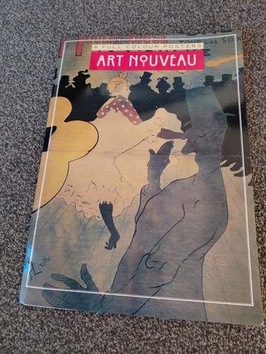 Art nouveau posters set 6 - of,