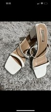 White Primark Heeled Size 5 Sandal