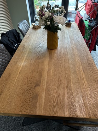 Dinning room oak table - dinning,