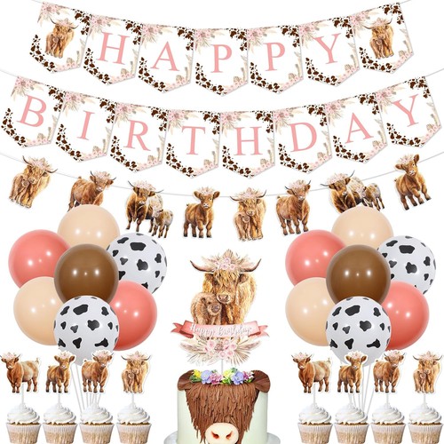 Highland cow birthday - highland,