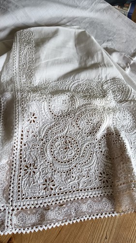 Vintage white cotton