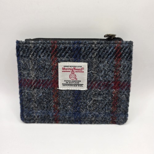 Harris tweed wool coin purse - coin,