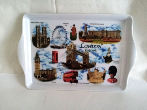 Tray plate london england - tray,