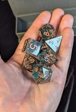 Dispel Dice Mariana Trench Inked Prologue Edition 7-POLYHEDRAL Dice Set