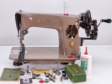Stunning 1956 Singer 201K Sewing Machine, Serviced, for Leather, Fabric, Canvas.