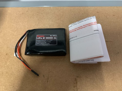 Graupner lipo 3000 7 4v - graupner, 7.4v