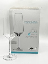 VINTAGE VILLEROY & BOCH GROUP - VOICE BASIC CHAMPAGNE FLUTE GLASSES BOXED SET 4