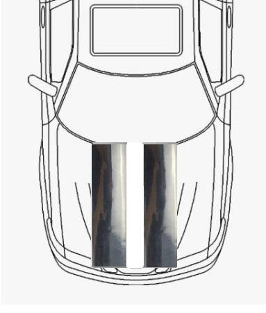 Chrome effect bonnet - chrome,
