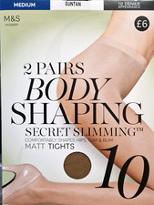 2x Pair M&S 10 Denier Body