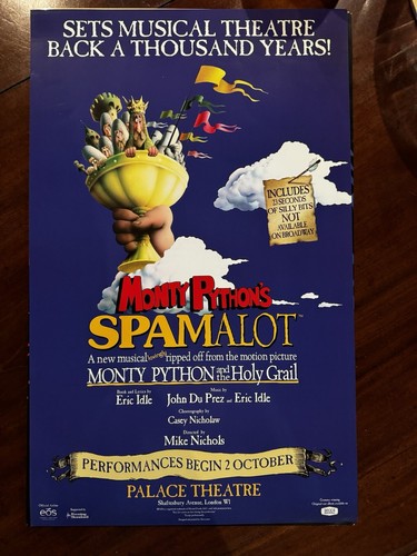 Spamalot theatre poster palace - spamalot,