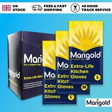 Marigold Kitchen Gloves Strong Washing Up Rubber Gloves Small Medium & Large