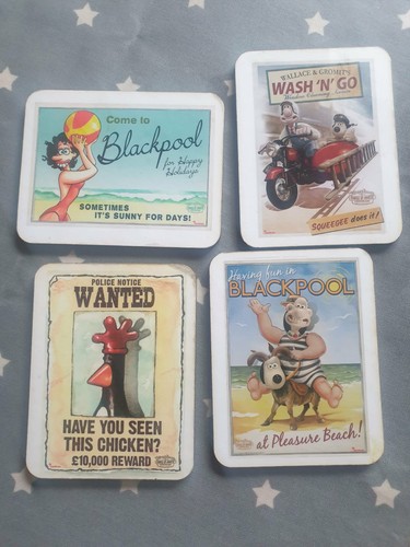 Wallace gromit coasters - wallace, &