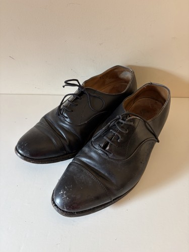 Tricker black leather - leather, oxford