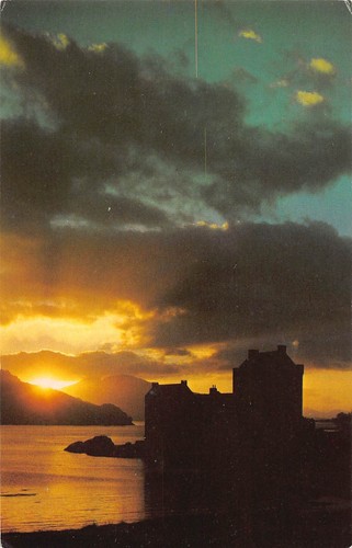Eilean donan castle - eilean, sunset