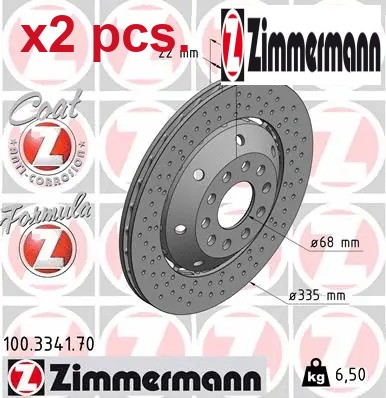 Pcs rear brake disc - rear,