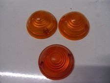 WIPAC SERIES 169 ROUND AMBER INDICATOR LAMP LIGHT LENS - VINTAGE / CLASSIC CAR