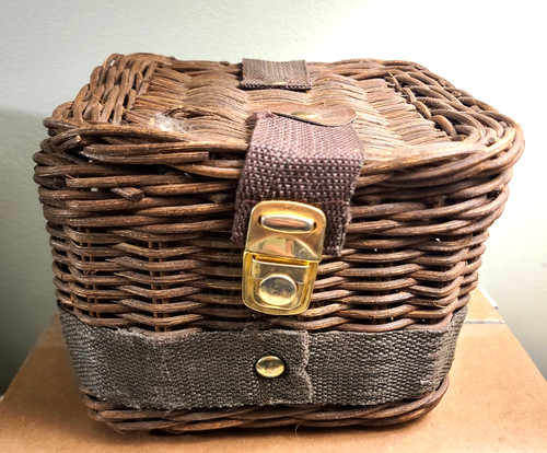 Vintage wicker canvas - wicker, strap