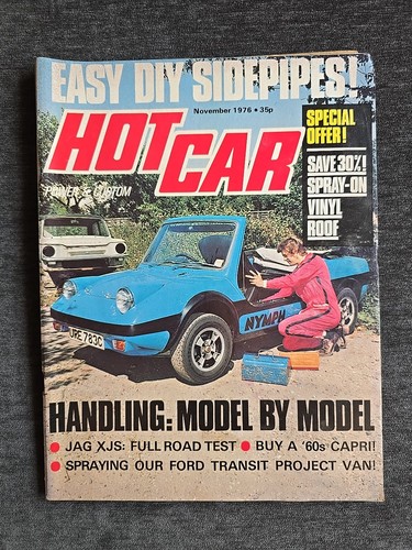 Hot car magazine - hot, 1976
