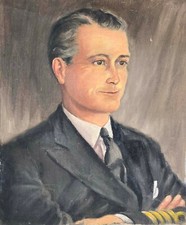 Wwii oil painting portrait - painting, a