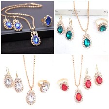 Womens Crystal Jewellery set