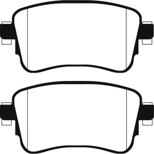 Abtex rear brake pad set - brake,