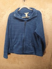 Orvis Passport Authentic Large Blue Full Zip Fleece Jacket
