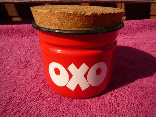 Vintage red enamel polish made - polish,